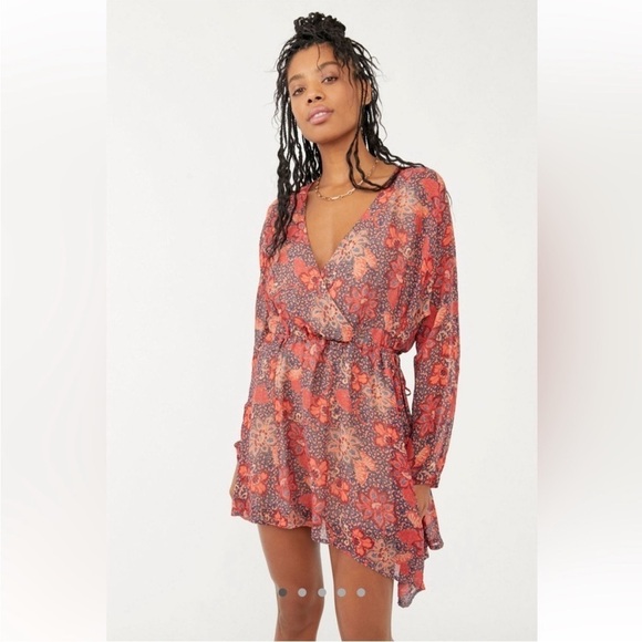 Free People Teegan Mini Dress Paisley S - Picture 1 of 6